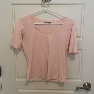 Sandwich scoopneck tee in blush pink - medium